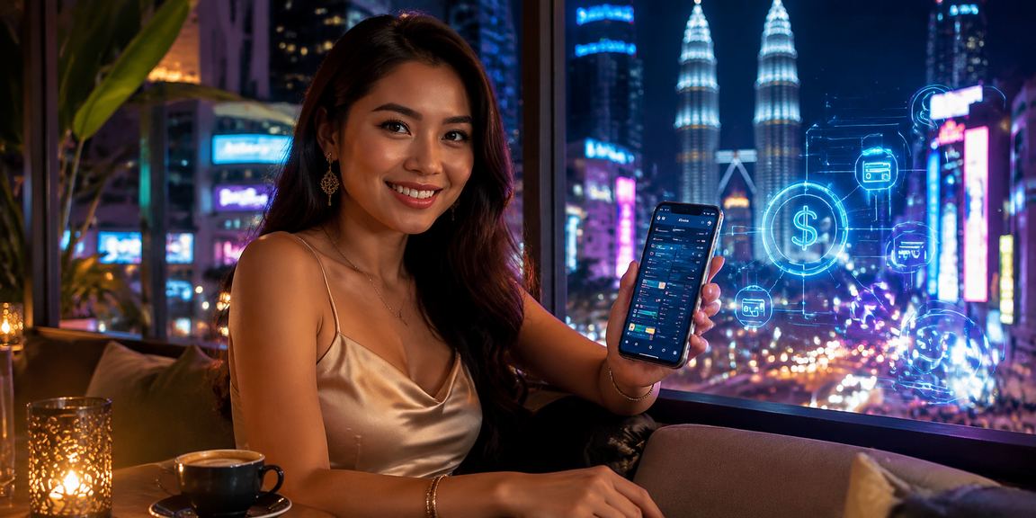 Pemain menggunakan telefon pintar untuk mengakses kasino mudah alih Kuala Lumpur di platform secure2u